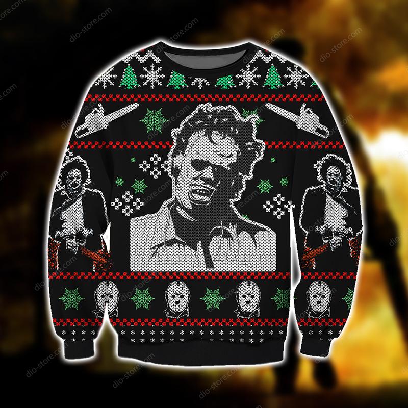 Leatherface christmas sweater 1