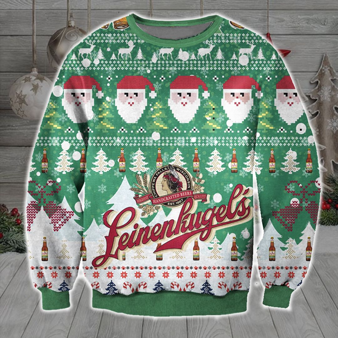 NEW Leinenkugel beer Santa Claus sweatshirt sweater 1
