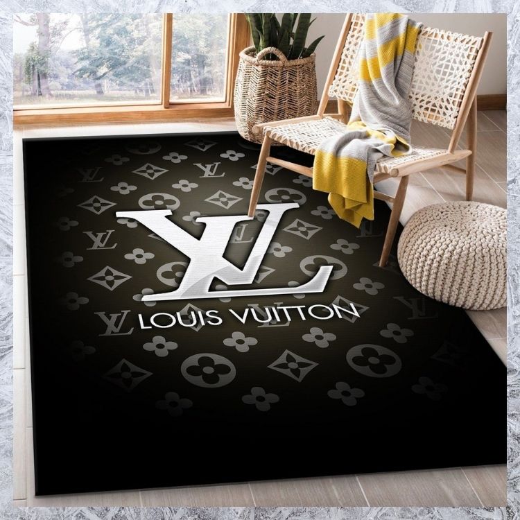 Louis Vuitton Black White Rug3