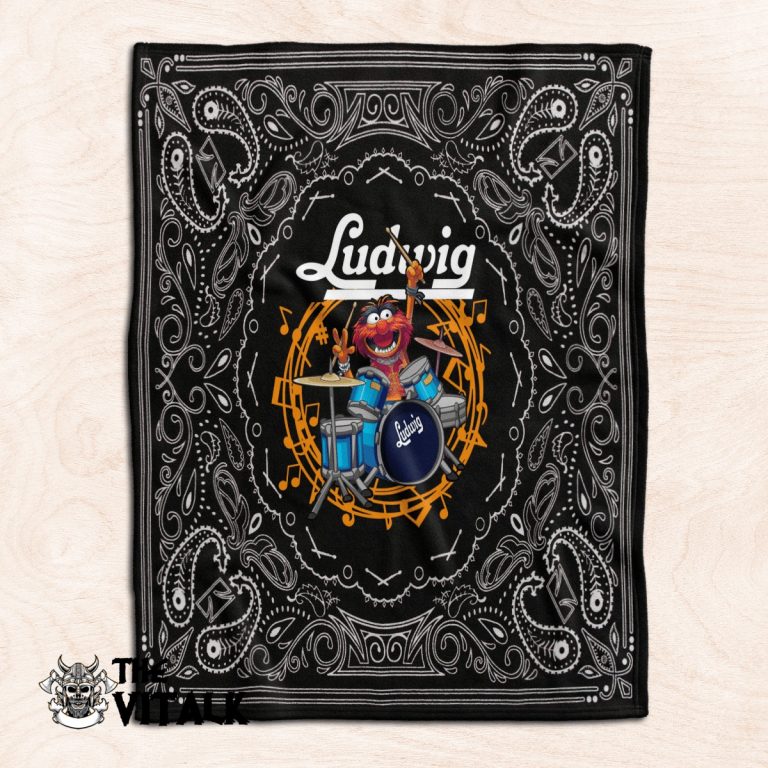 Ludwig Drums Animal the Muppet fleece blanket 1