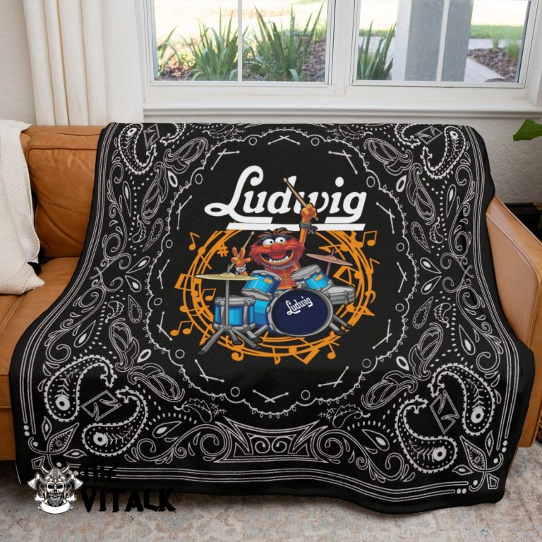 Ludwig Drums Animal the Muppet fleece blanket 2