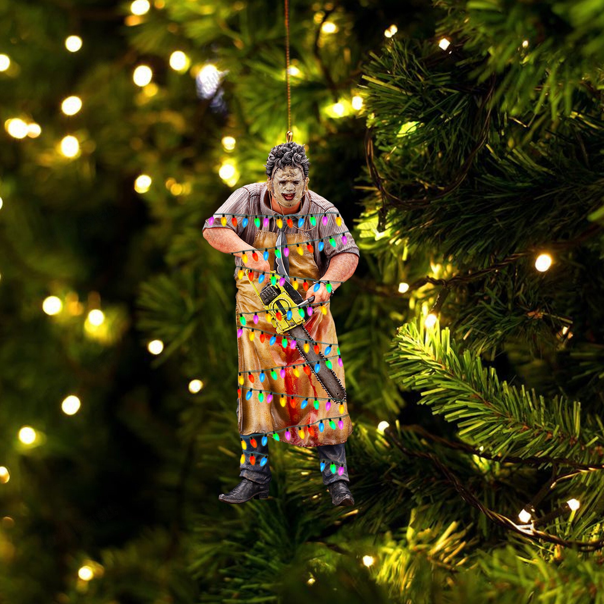 Leatherface Led Light Christmas hanging ornament