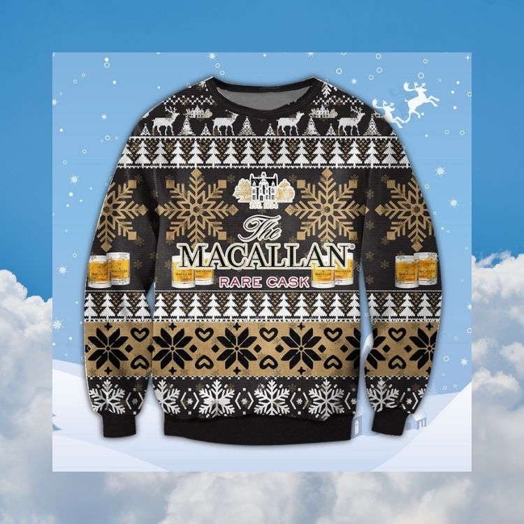 Macallan Rare Cask ugly Christmas sweater 1