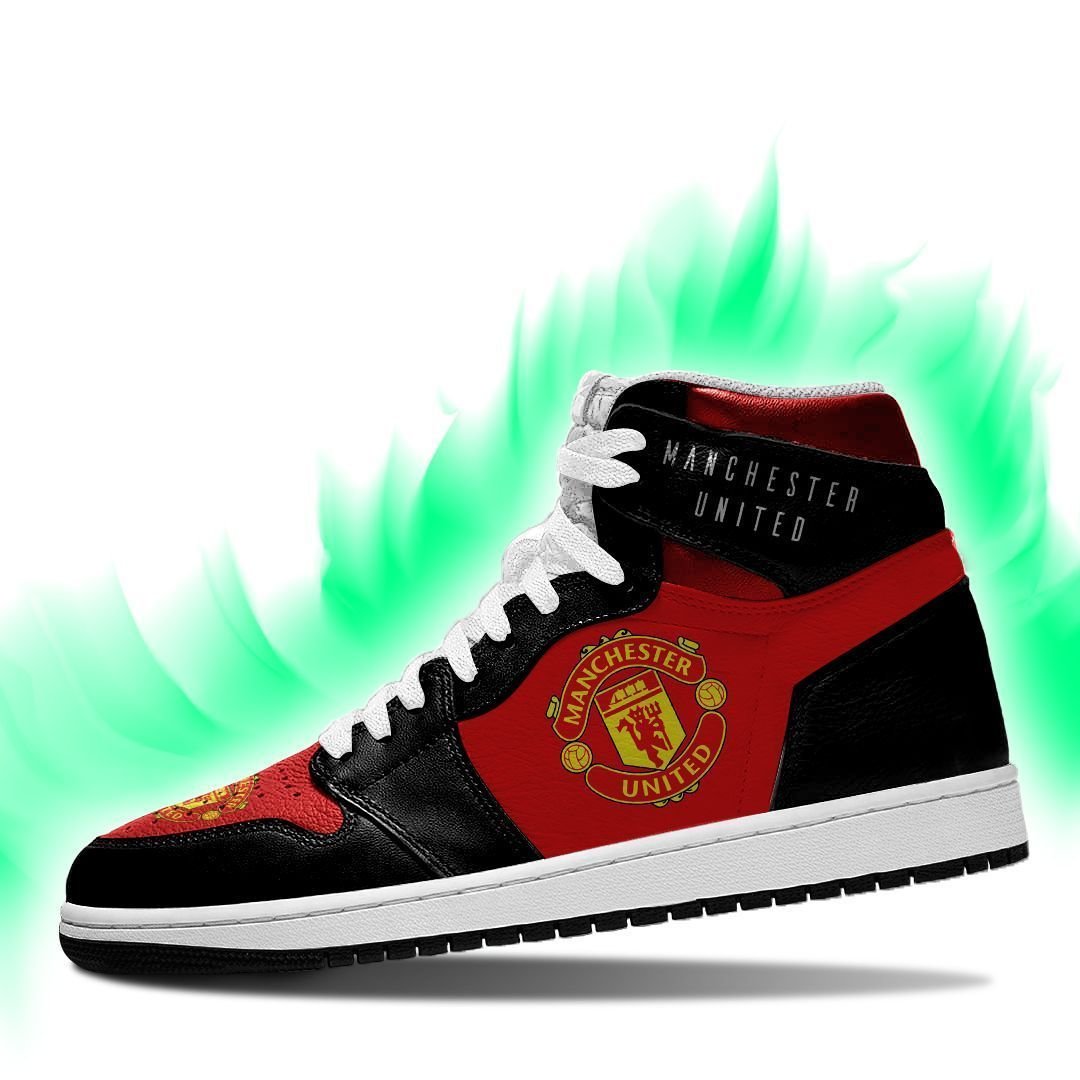 Manchester United Air Jordan high top shoes 2 Manchester United Air Jordan high top shoes 6