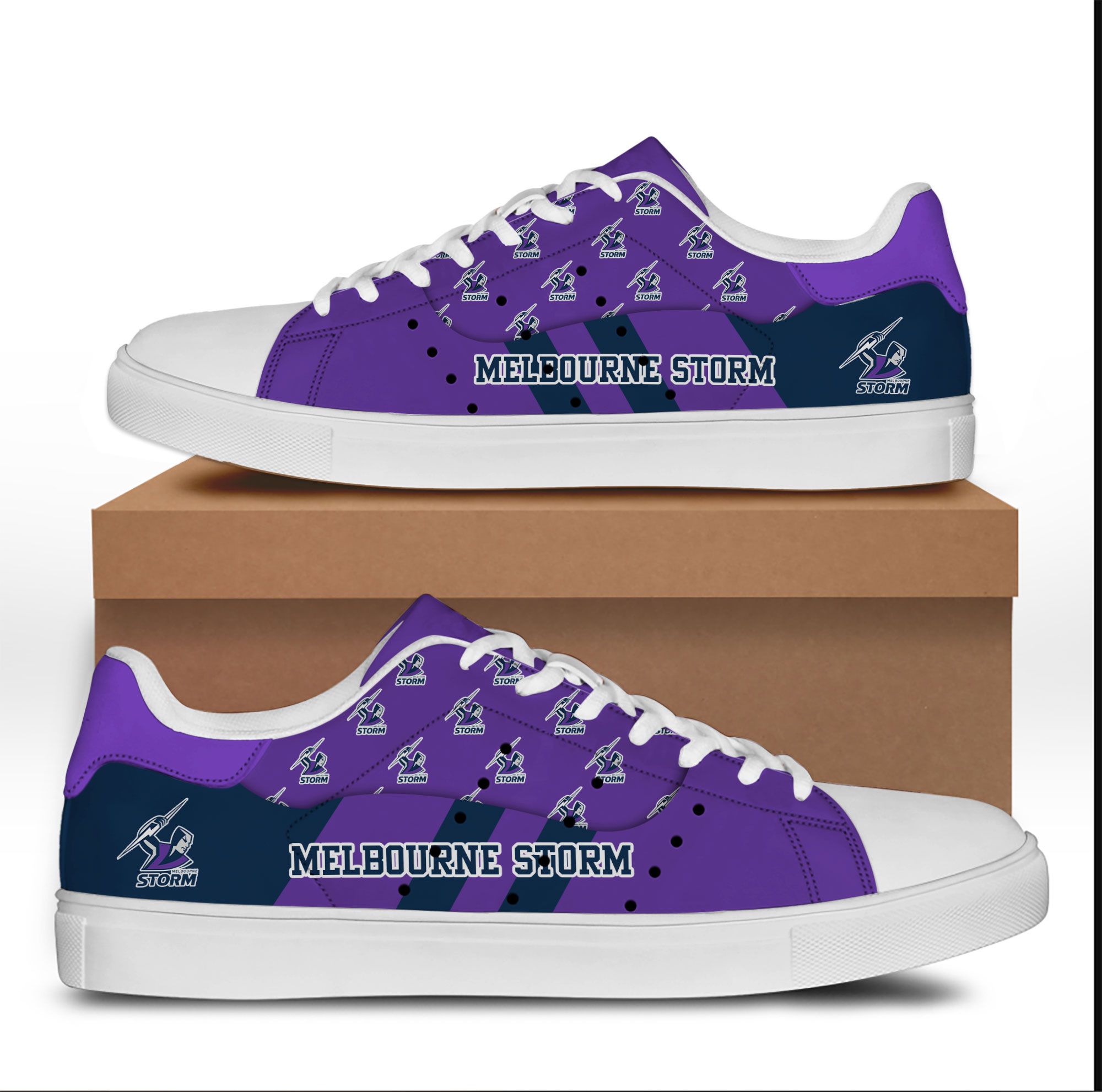 Melbourne Storm NRL team Stan smith low top shoes word2