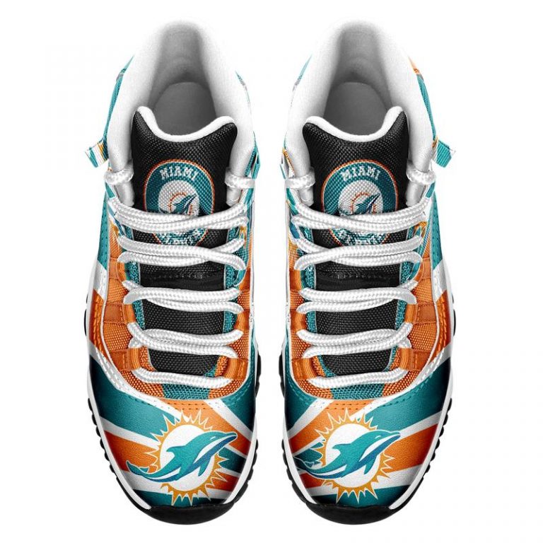 Miami Dolphins Air Jordan 11 shoes 5