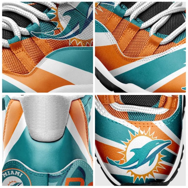 Miami Dolphins Air Jordan 11 shoes 9