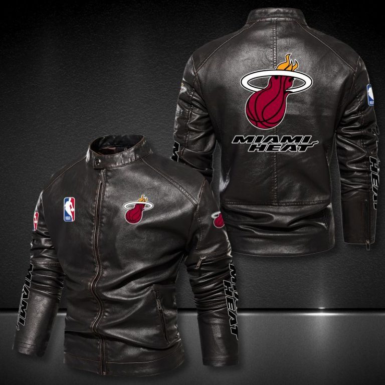 Miami Heat motor leather jacket 1