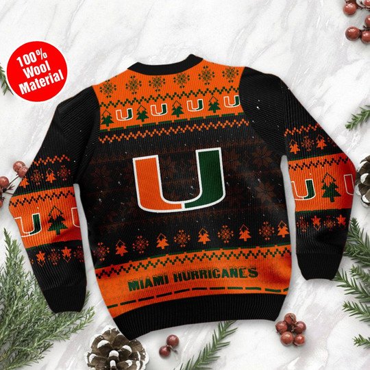 Miami Hurricanes Snoopy Ugly Sweater 4 Miami Hurricanes Snoopy Ugly Sweater2