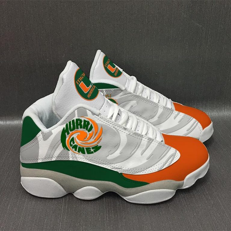 Miami Hurricanes University of Miami form Air Jordan 11 Sneaker shoes