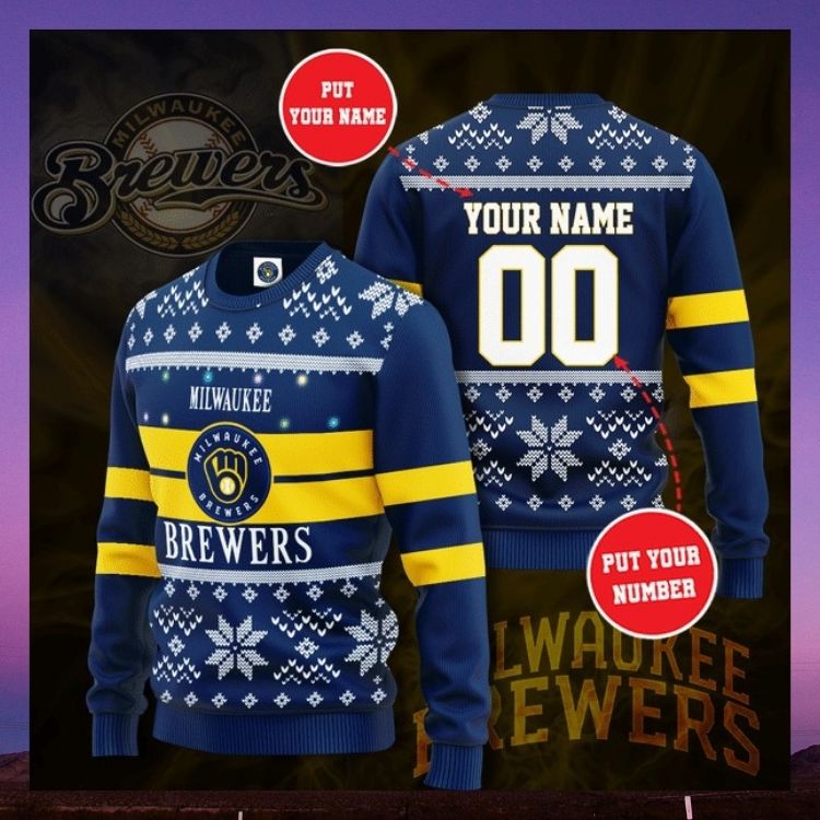 Milwaukee Brewers Personalized Custom Christmas Sweater2