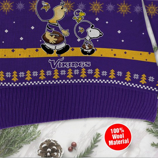 Minnesota Vikings Peanuts Snoopy Ugly Sweater 4 Minnesota Vikings Peanuts Snoopy Ugly Sweater3