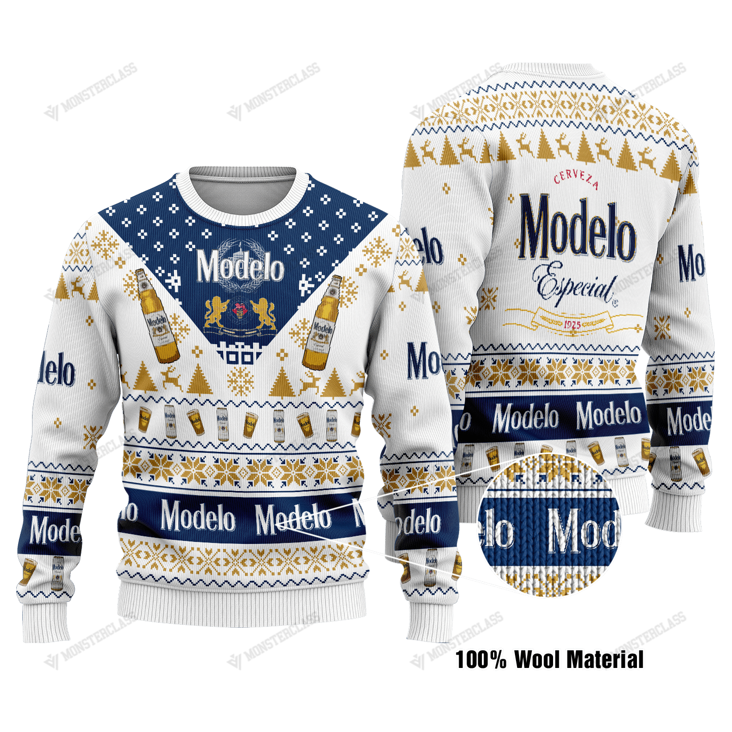 Modelo Especial Mexican Lager Beer Christmas Sweater 4 Modelo Especial Mexican Lager Beer Christmas Sweater