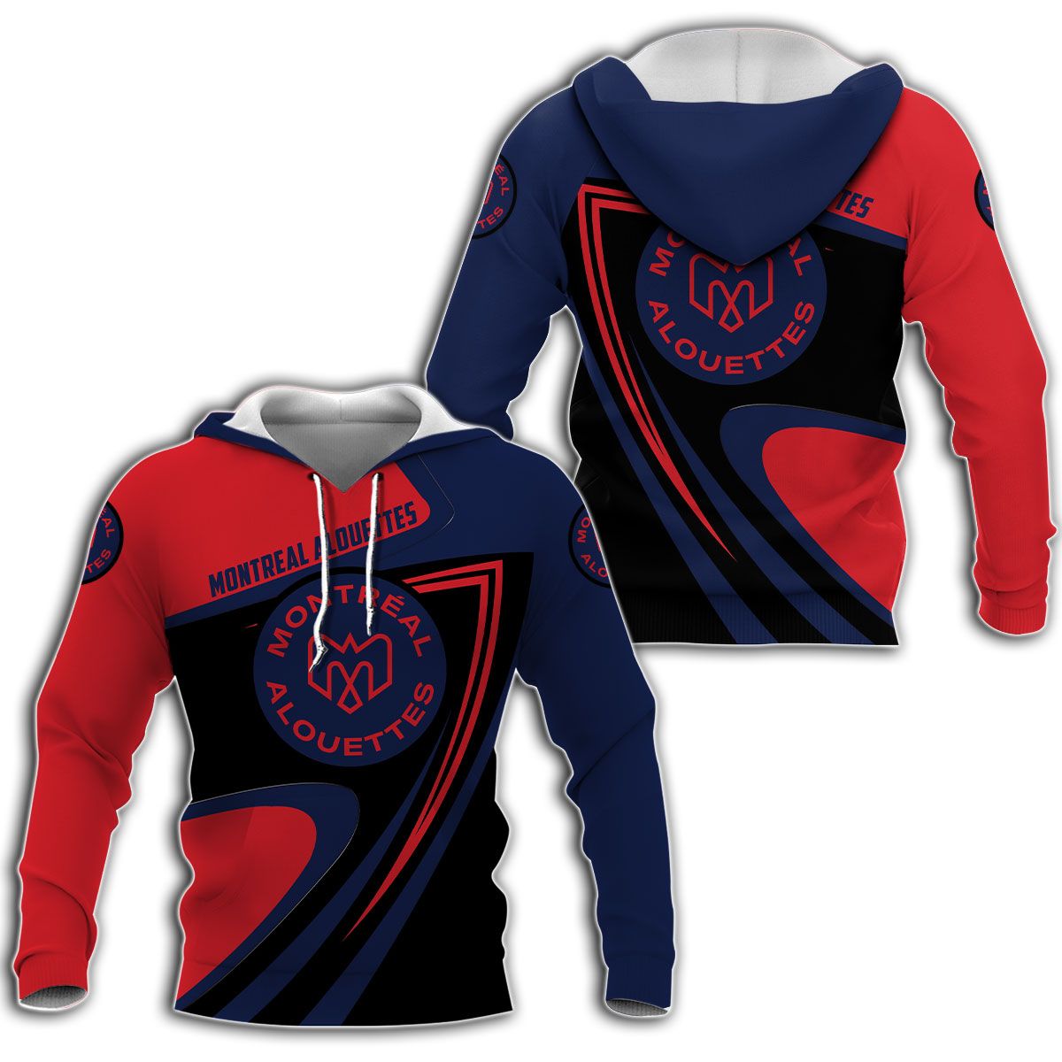 Montreal Alouette CFL 3d shirt, hoodie