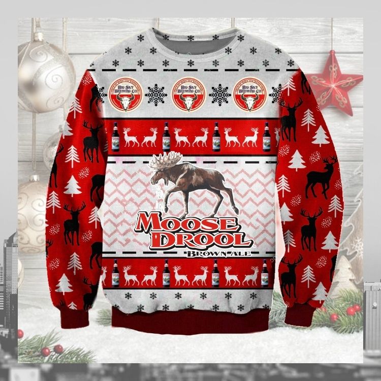 Moose Drool Brown Ale Ugly Christmas Sweater 2