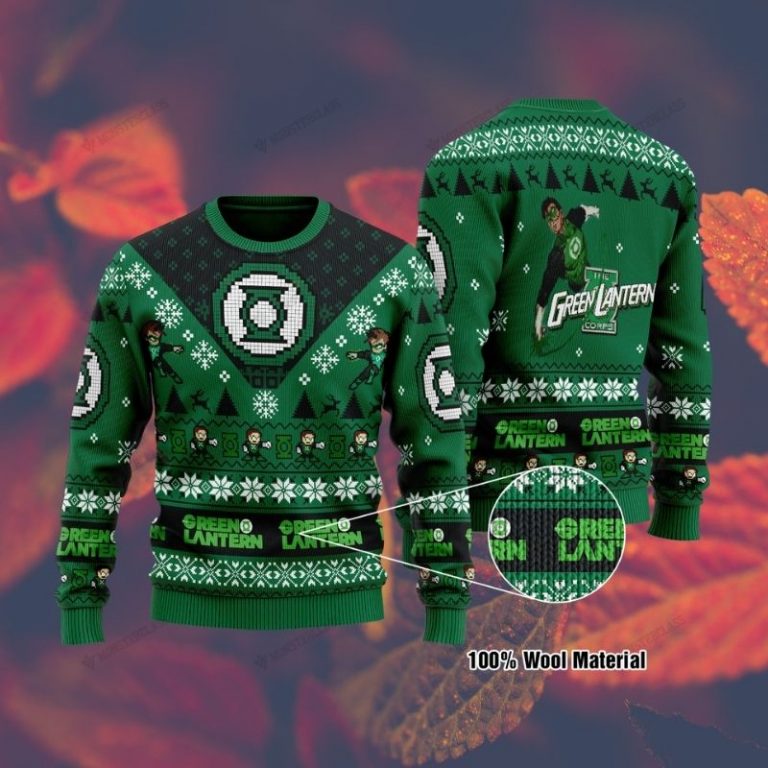 NEW Green Lantern Christmas DC Comic sweater sweatshirt 1