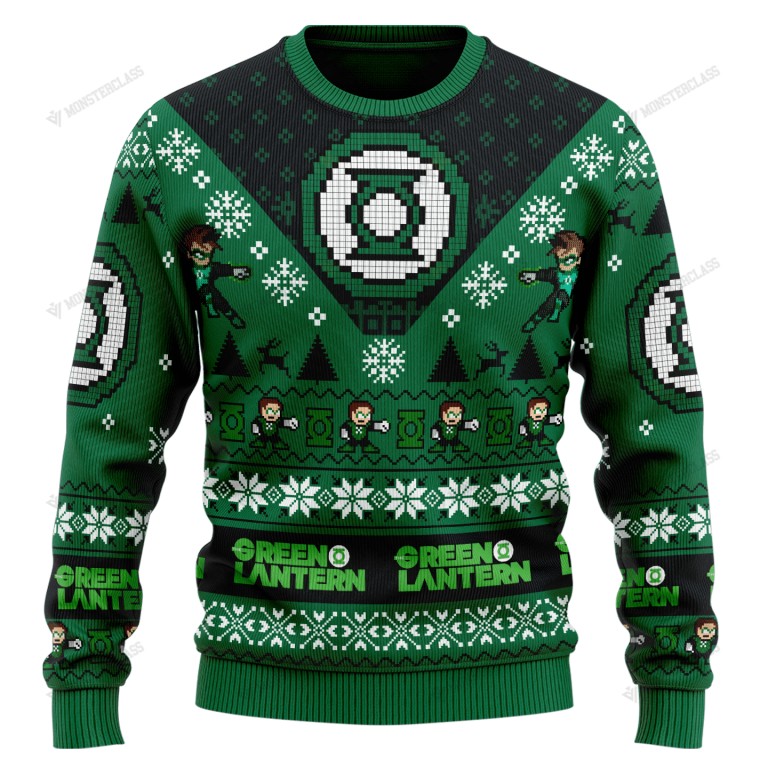 NEW Green Lantern Christmas DC Comic sweater sweatshirt 2