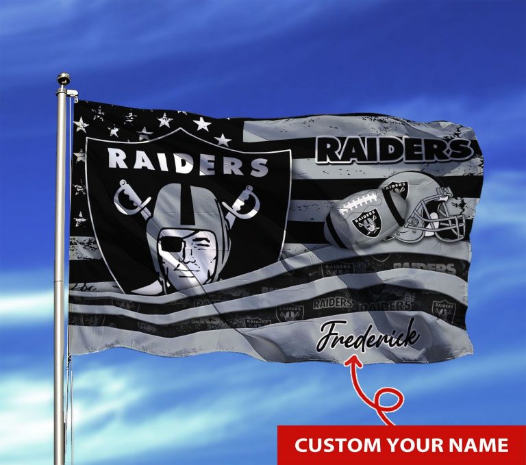 NEW Las Vegas Raiders custom Personalized NFL flag 1