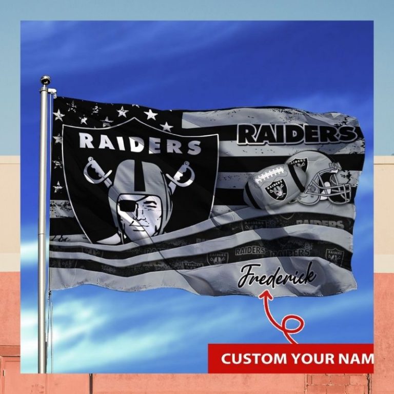 NEW Las Vegas Raiders custom Personalized NFL flag 1
