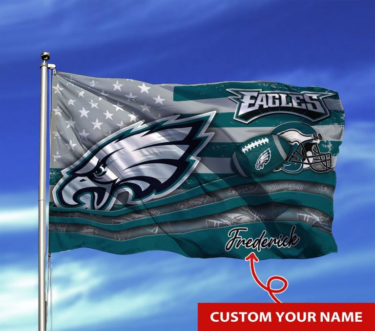 NEW Philadelphia Eagles custom Personalized NFL flag 1