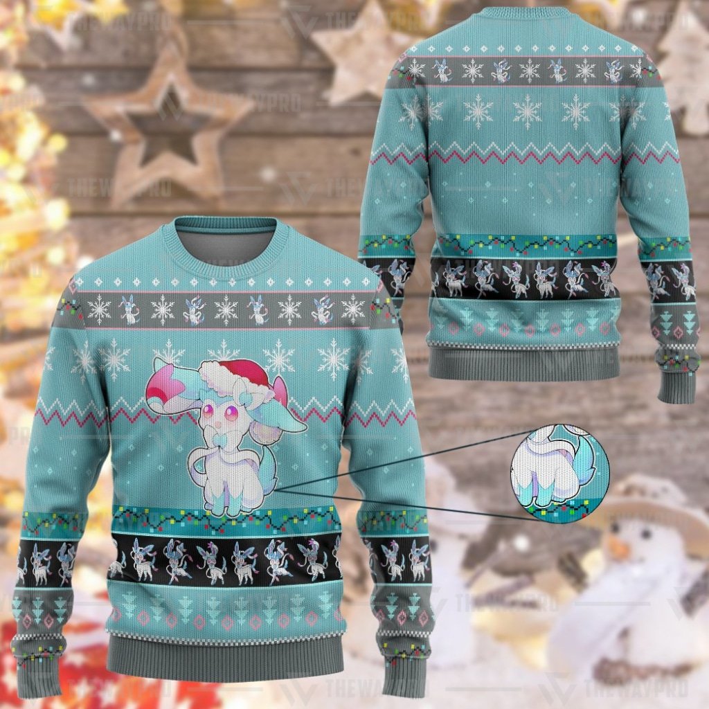 NEW Sylveon Pokemon christmas sweater 1