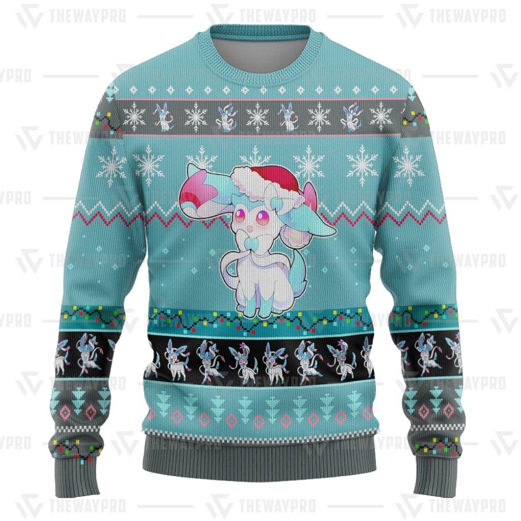 NEW Sylveon Pokemon christmas sweater 5 NEW Sylveon Pokemon christmas sweater 5
