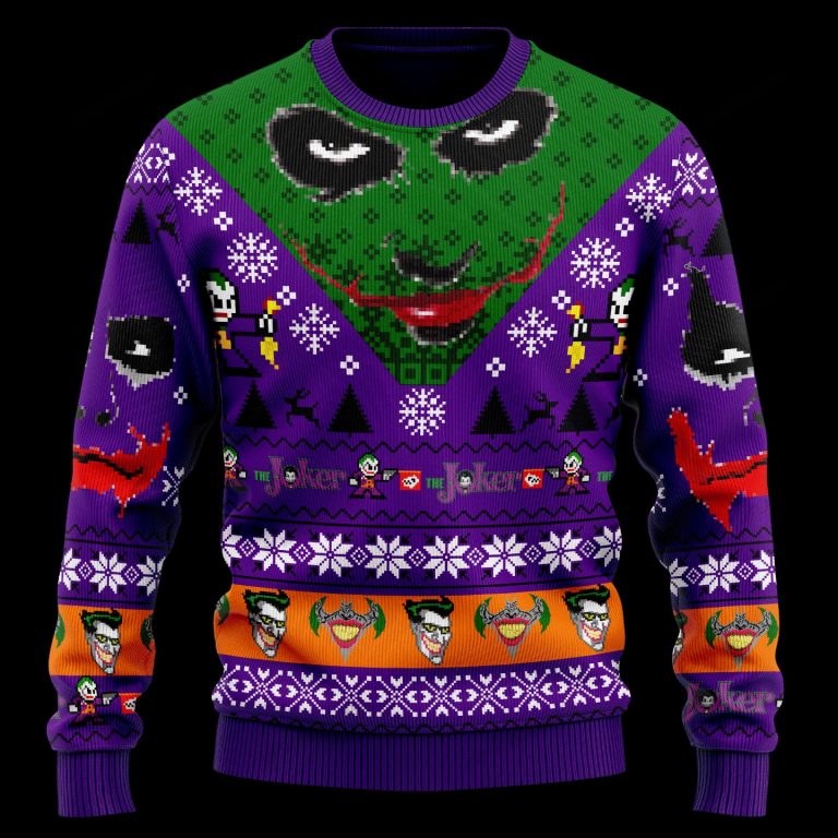 NEW The Joker Christmas DC Comic sweater sweatshirt 3