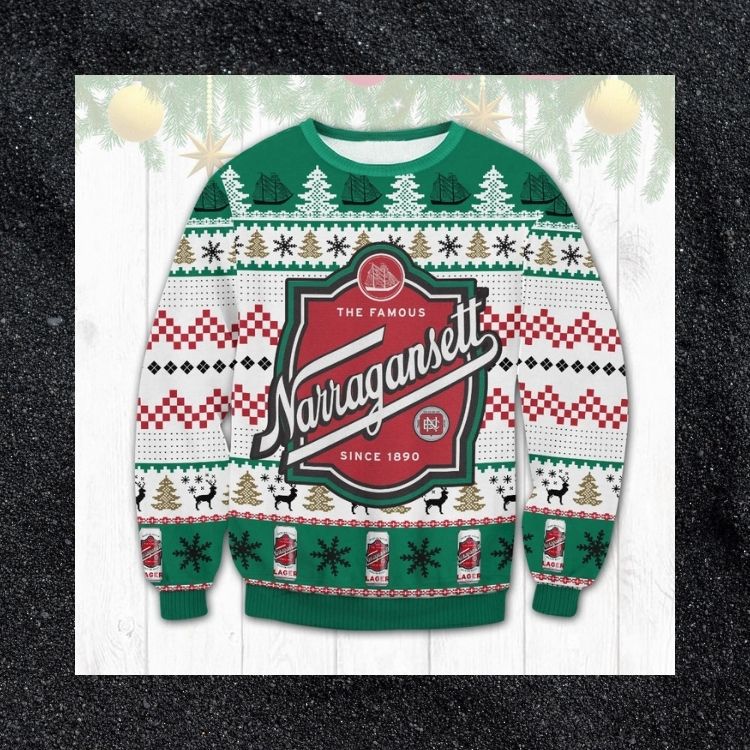 Narragansett Brewing Company Since 1890 Christmas sweater 3 Narragansett Brewing Company Since 1890 Christmas sweater word2