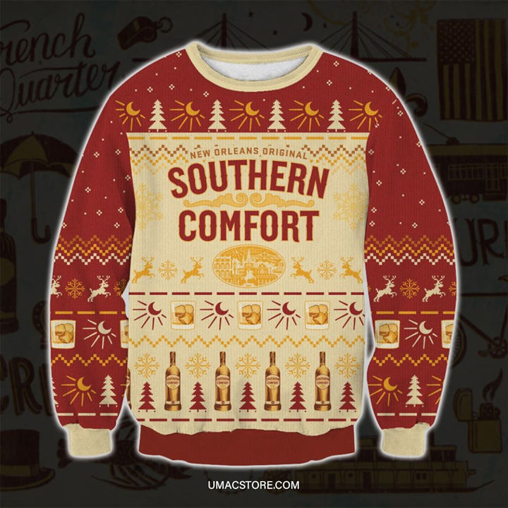 New Orleans Original Southern Comfort Deer Christmas Sweater 1