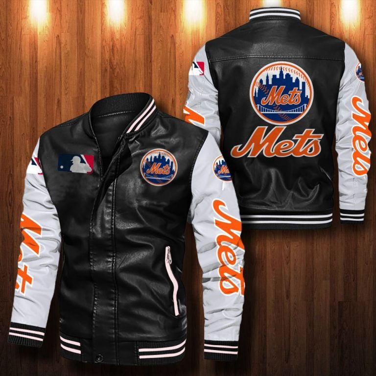 New York Mets bomber leather jacket 1