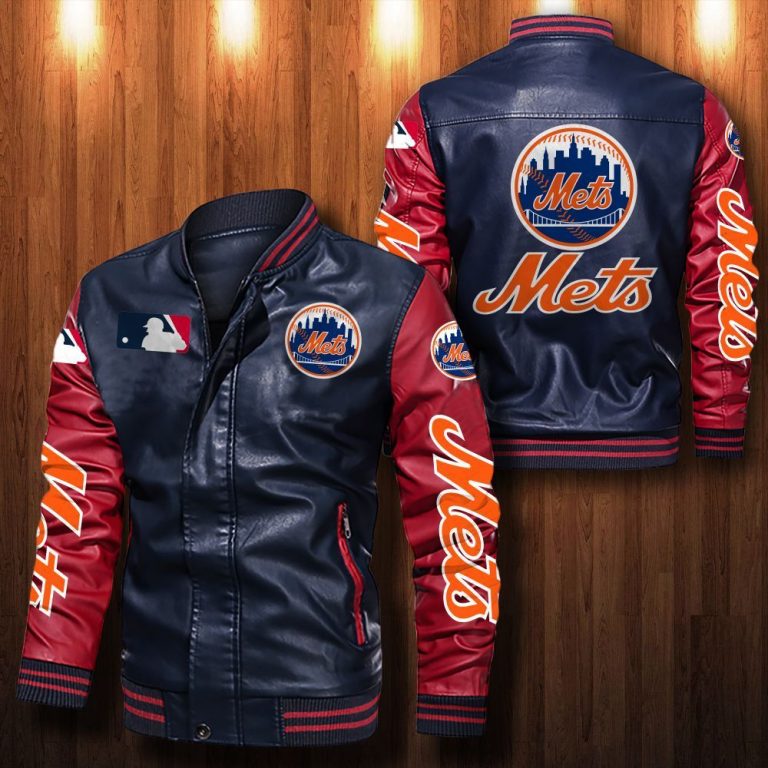 New York Mets bomber leather jacket 2