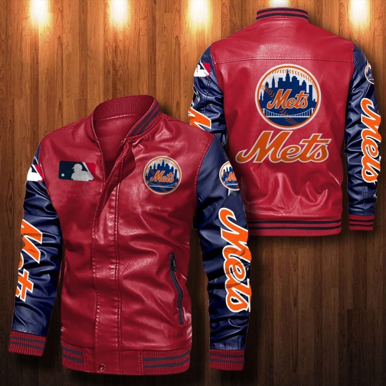New York Mets bomber leather jacket 3