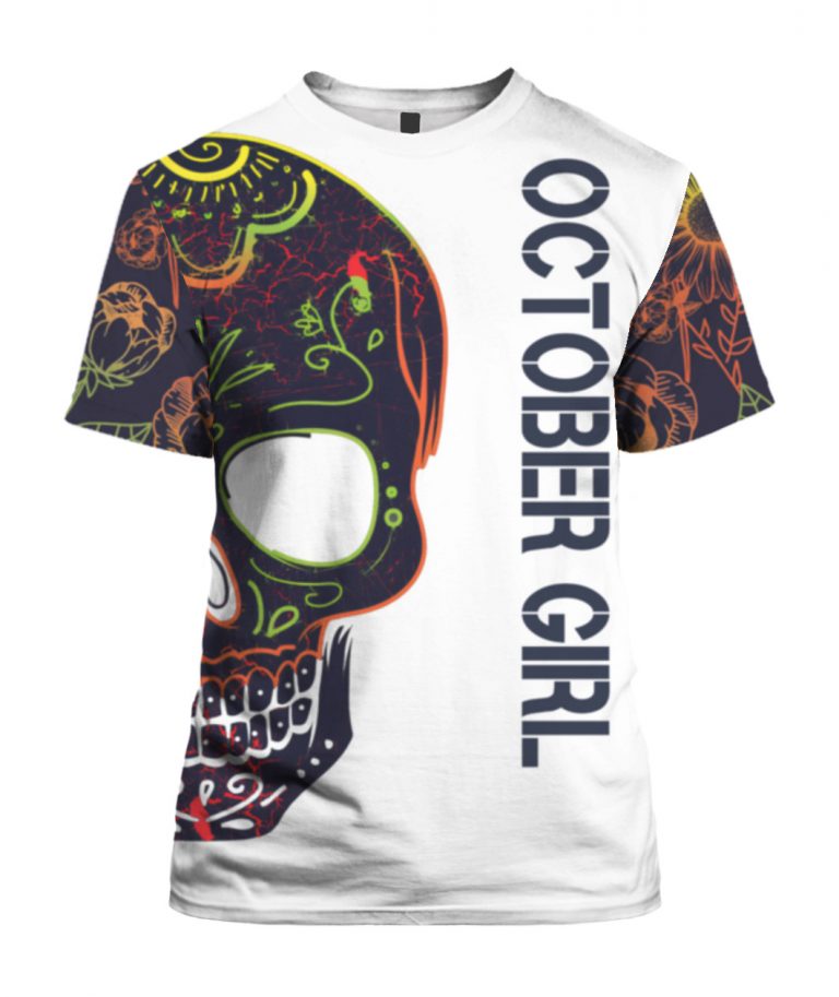 October girl with tatoo pretty eyes and thick thighs 3d shirt hoodie 3