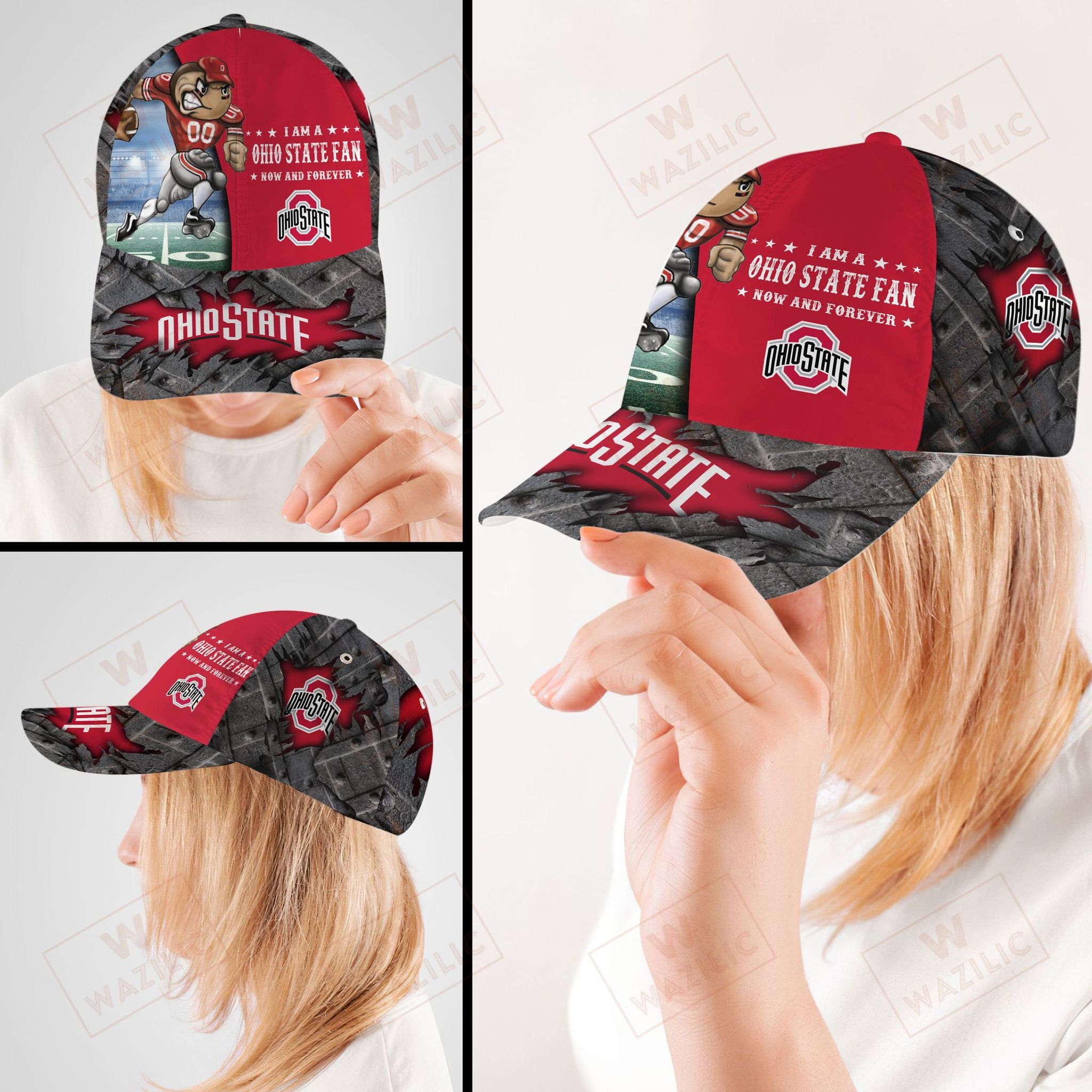 Ohio State Buckeyes I am a Fan now and forever cap hat 4 Ohio State Buckeyes I am a Fan now and forever cap hat 1