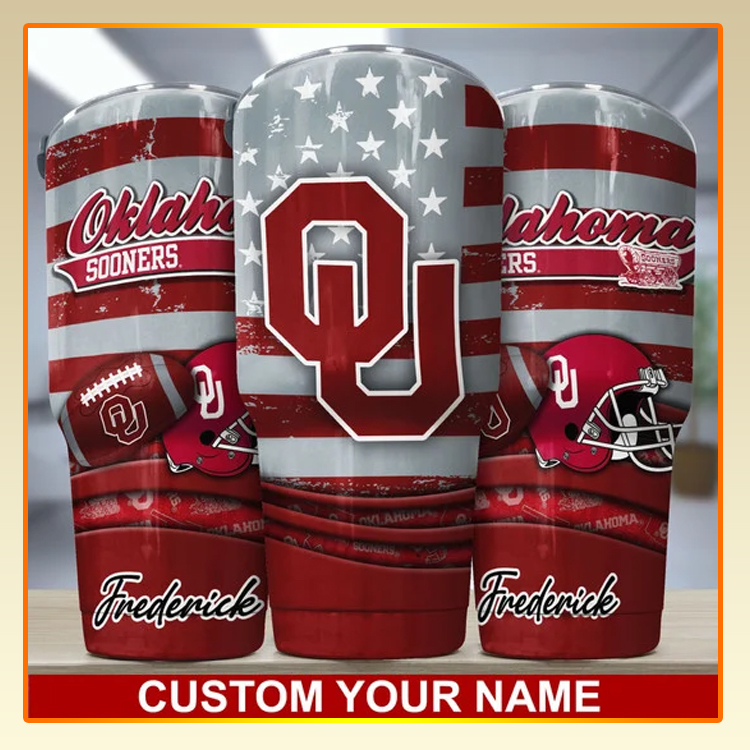 Oklahoma Sooners Custom Name Tumbler 3 Oklahoma Sooners Custom Name Tumbler3