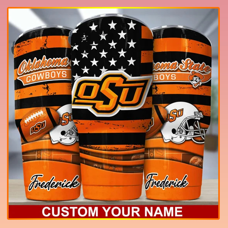 Oklahoma State Cowboys Custom Name Tumbler 4 Oklahoma State Cowboys Custom Name Tumbler2