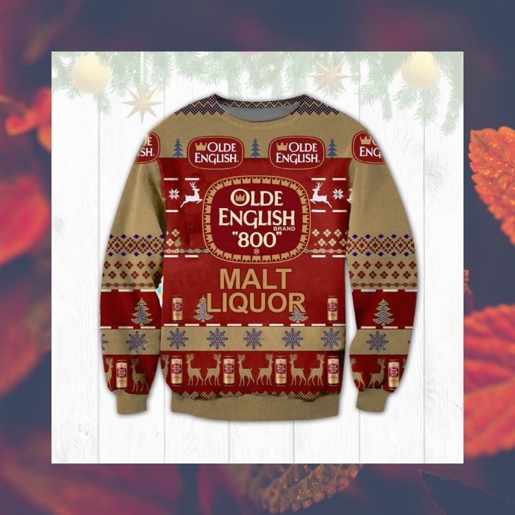 Olde English 800 malt liquor Christmas sweater 3 Olde English 800 malt liquor Christmas sweater word3