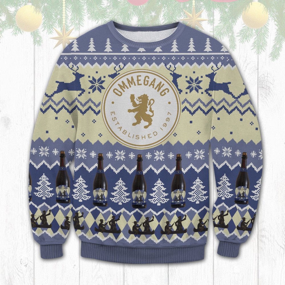 Ommegang Est Ablished 1997 Ugly Christmas Sweater 3