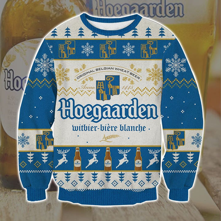 Original Belgian Wheat Beer Deer Christmas Sweatshirt