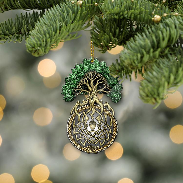 Ouroboros Tree Of Life hanging ornament 17 Ouroboros Tree Of Life hanging ornament 1