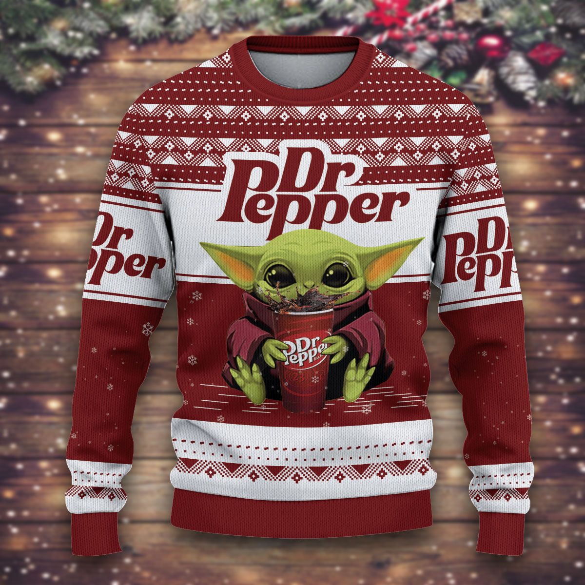 LIMITED Baby Yoda Dr Pepper sweater 3 LIMITED Baby Yoda Dr Pepper sweater word1