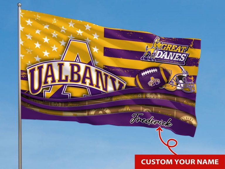 Personalized Albany Great Danes custom name flag 2