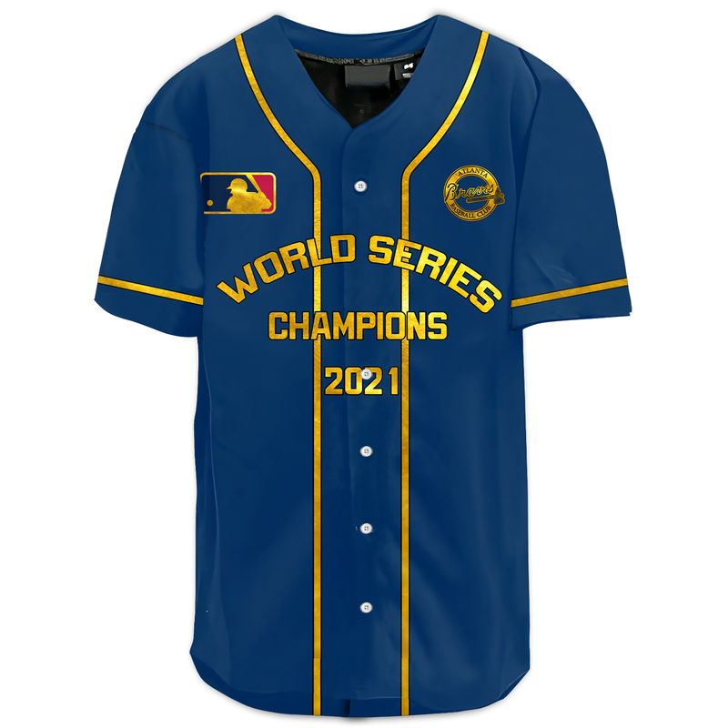 Personalized Atlanta Braves World Series Champion 2021 Baseball Jersey 2