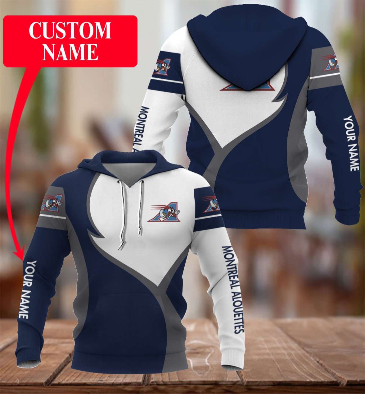 Personalized CFL Montreal Alouettes Football Club 3d shirt, hoodie word1