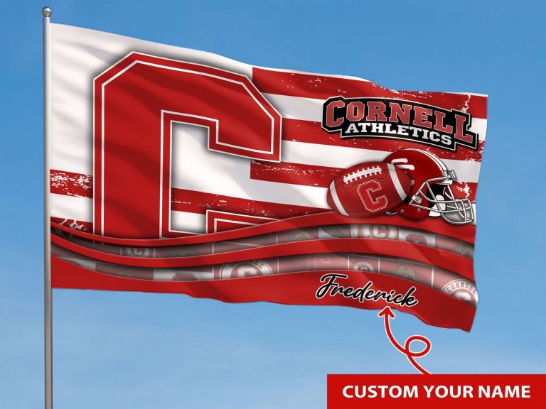 Personalized Cornell Big Red custom name flag 2