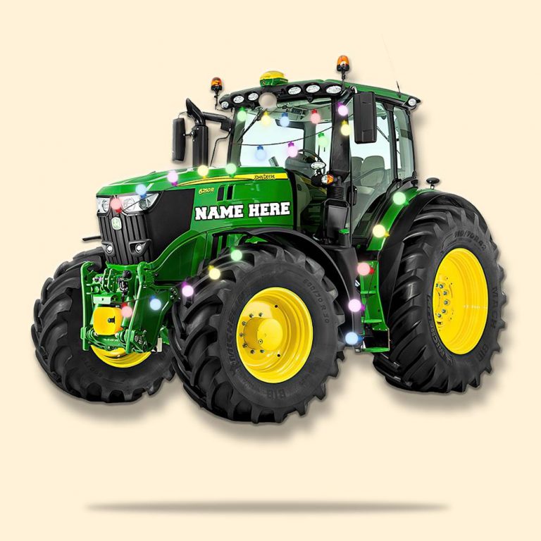 Personalized Farmer agrimotor Christmas hanging ornament