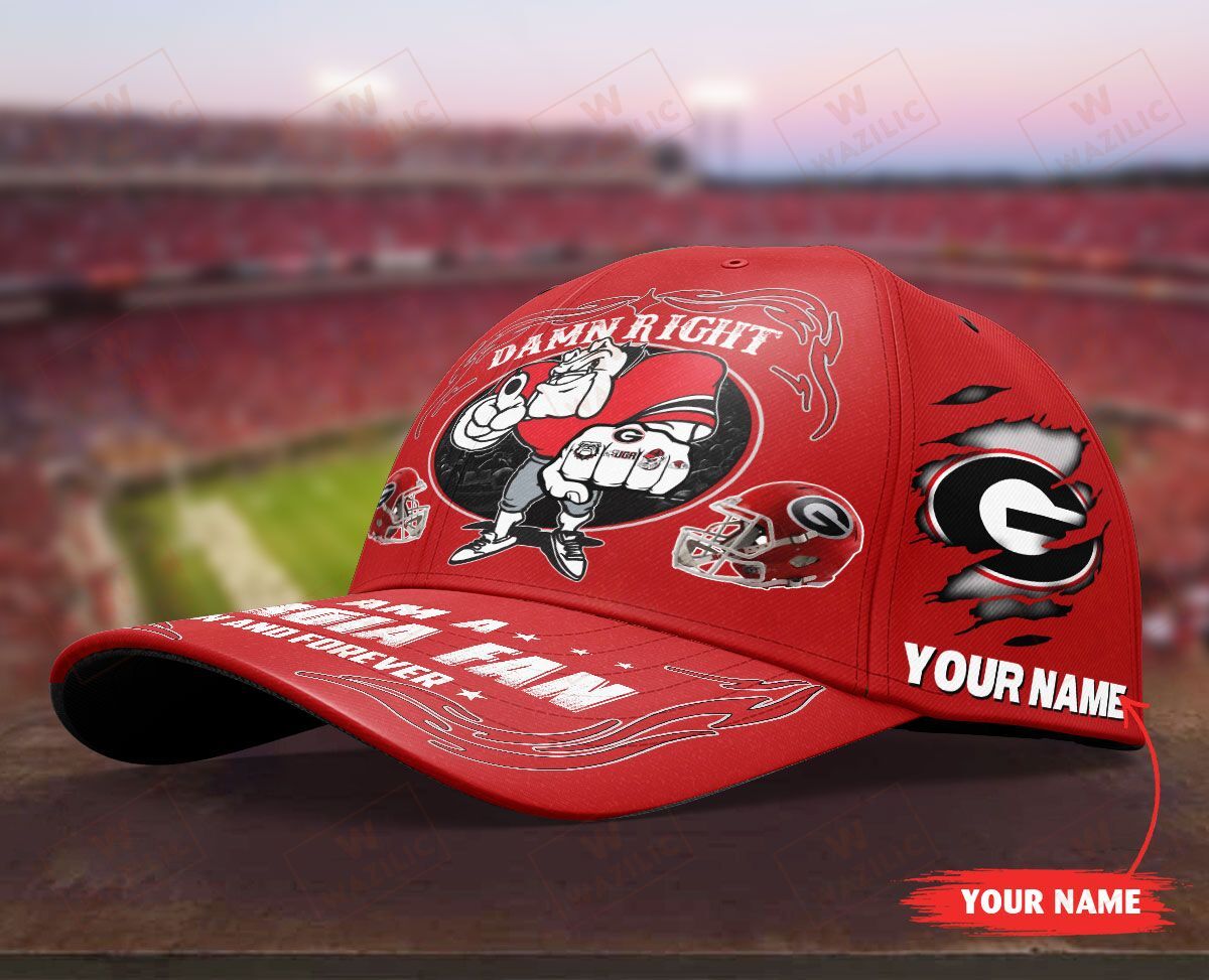 Personalized Georgia Bulldogs I am a Fan now and forever cap hat 2 Personalized Georgia Bulldogs I am a Fan now and forever cap hat 3