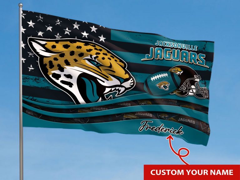 Personalized Jacksonville Jaguars Custom Name Flag 1 Personalized Jacksonville Jaguars custom name flag 1
