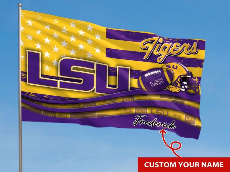 Personalized LSU Tigers NCAA custom flag 2