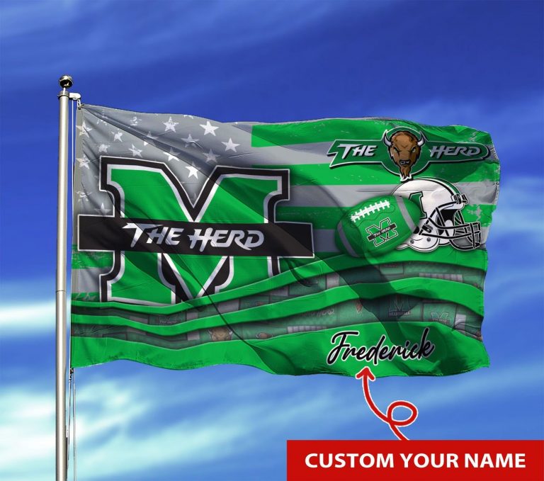 Personalized Marshall Thundering Herd NCAA custom flag 1